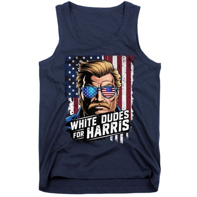 White Dudes For Harris Support Kamala 2024 Antitrump Tank Top