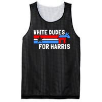 White Dudes For Harris 2024 For President Mesh Reversible Basketball Jersey Tank