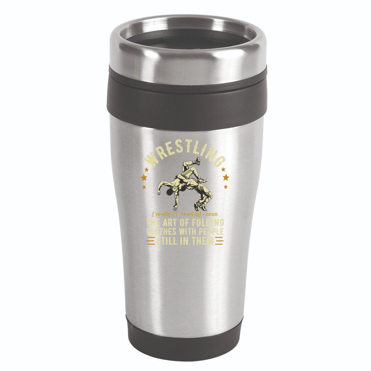 Wrestling Definition Funny Wrestle  Wrestling Cute Gift 16oz Travel Tumbler
