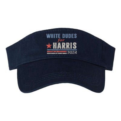 White Dudes For Kamala Harris Valucap Bio-Washed Visor