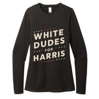 White Dudes For Kamala Harris Vote For 2024 President Harris Womens CVC Long Sleeve Shirt