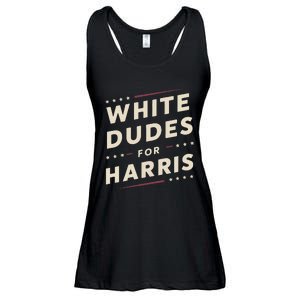 White Dudes For Kamala Harris Vote For 2024 President Harris Ladies Essential Flowy Tank