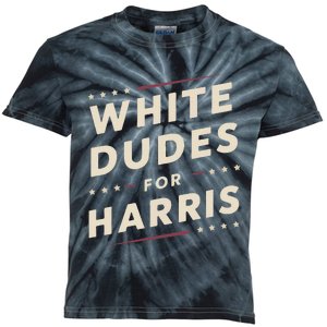 White Dudes For Kamala Harris Vote For 2024 President Harris Kids Tie-Dye T-Shirt