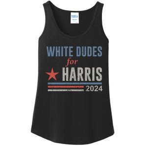 White Dudes For Harris Kamala 2024 Ladies Essential Tank