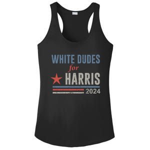 White Dudes For Harris Kamala 2024 Ladies PosiCharge Competitor Racerback Tank