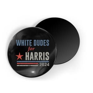 White Dudes For Harris Kamala 2024 Magnet