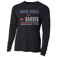 White Dudes For Harris Kamala 2024 Cooling Performance Long Sleeve Crew