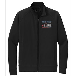 White Dudes For Harris Kamala 2024 Stretch Full-Zip Cadet Jacket