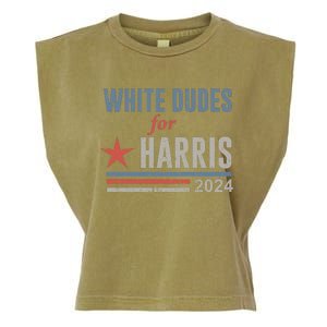 White Dudes For Harris Kamala 2024 Garment-Dyed Women's Muscle Tee