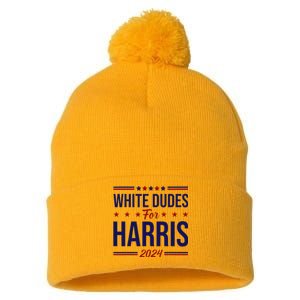 White Dudes For Harris Pom Pom 12in Knit Beanie