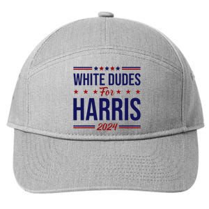 White Dudes For Harris 7-Panel Snapback Hat