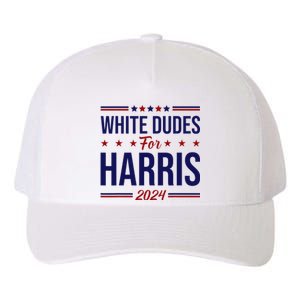 White Dudes For Harris Yupoong Adult 5-Panel Trucker Hat