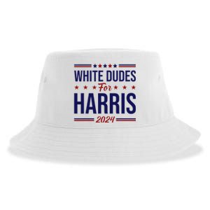 White Dudes For Harris Sustainable Bucket Hat