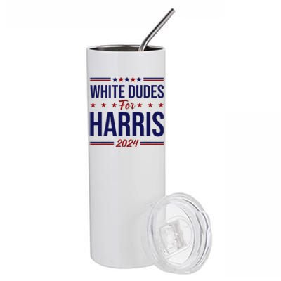 White Dudes For Harris Stainless Steel Tumbler