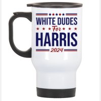 White Dudes For Harris Stainless Steel Travel Mug