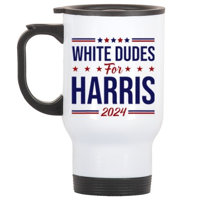 White Dudes For Harris Stainless Steel Travel Mug