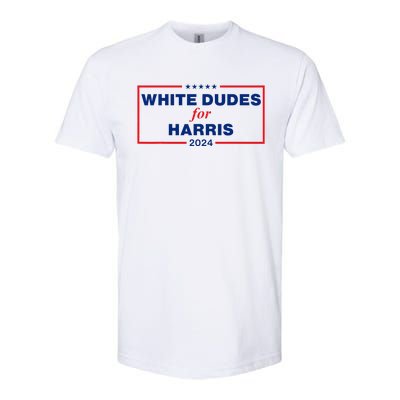 White Dudes For Harris 2024 Softstyle CVC T-Shirt