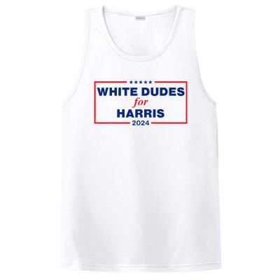 White Dudes For Harris 2024 PosiCharge Competitor Tank