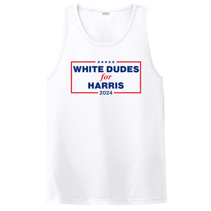 White Dudes For Harris 2024 PosiCharge Competitor Tank