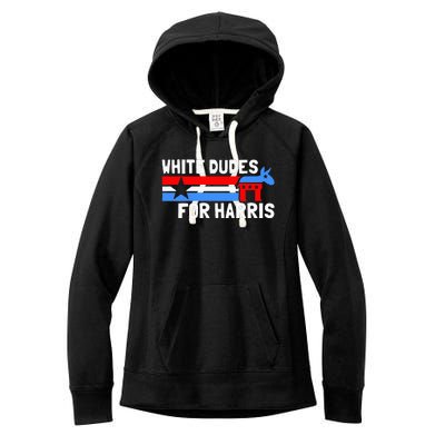 White Dudes For Harris Kamala Harris Women's Fleece Hoodie