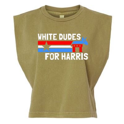 White Dudes For Harris Kamala Harris Garment-Dyed Women's Muscle Tee