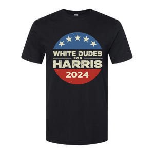 White Dudes For Harris Kamala 2024 Softstyle CVC T-Shirt