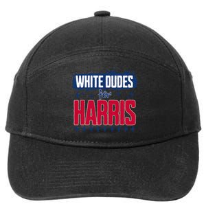 White Dudes For Kamala Harris 7-Panel Snapback Hat