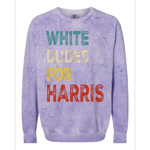 White Dudes For Harris Colorblast Crewneck Sweatshirt