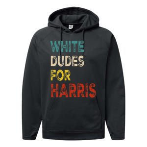 White Dudes For Harris Performance Fleece Hoodie