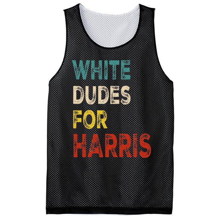 White Dudes For Harris Mesh Reversible Basketball Jersey Tank