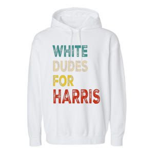 White Dudes For Harris Garment-Dyed Fleece Hoodie