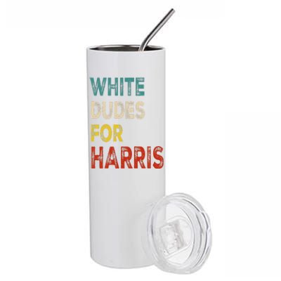 White Dudes For Harris Stainless Steel Tumbler