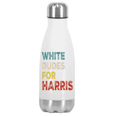 White Dudes For Harris Stainless Steel Insulated Water Bottle