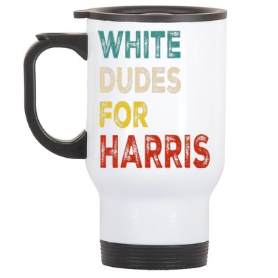 White Dudes For Harris Stainless Steel Travel Mug