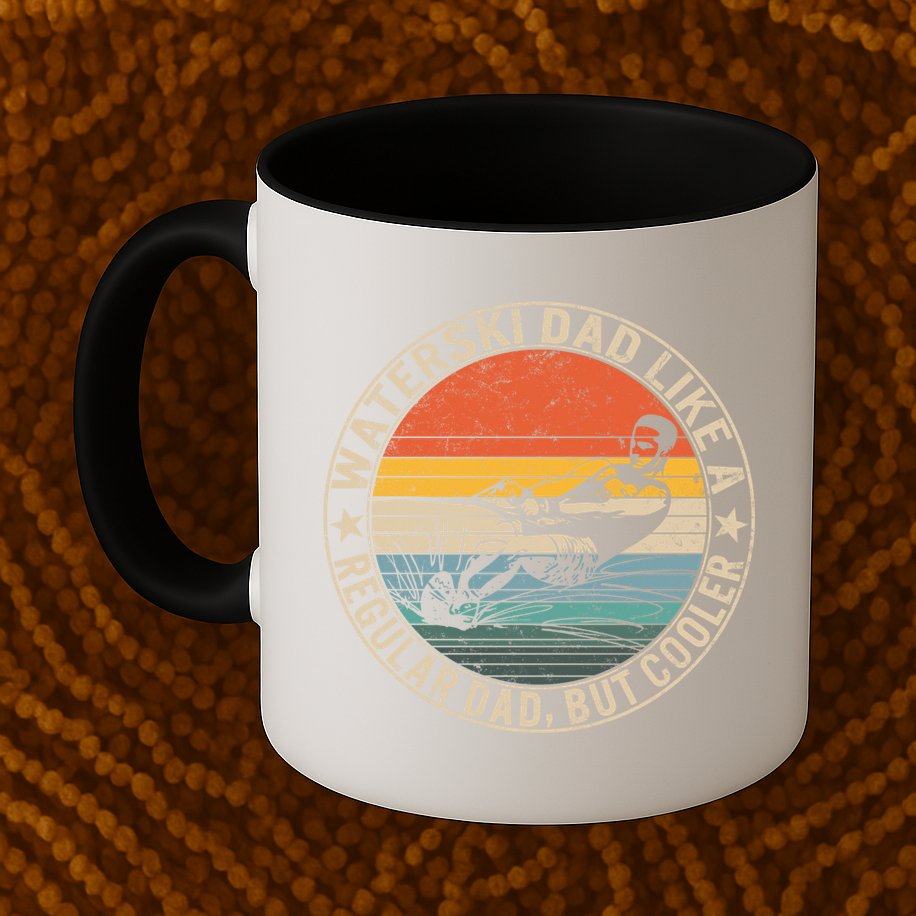 Waterski Dad Fathers Day Ski Lover Dad Water Skiing Rider Gift Mug