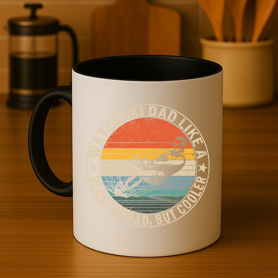 Waterski Dad Fathers Day Ski Lover Dad Water Skiing Rider Gift Mug