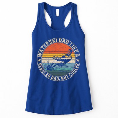 Waterski Dad Fathers Day Ski Lover Dad Water Skiing Rider Gift Womens Tank Top