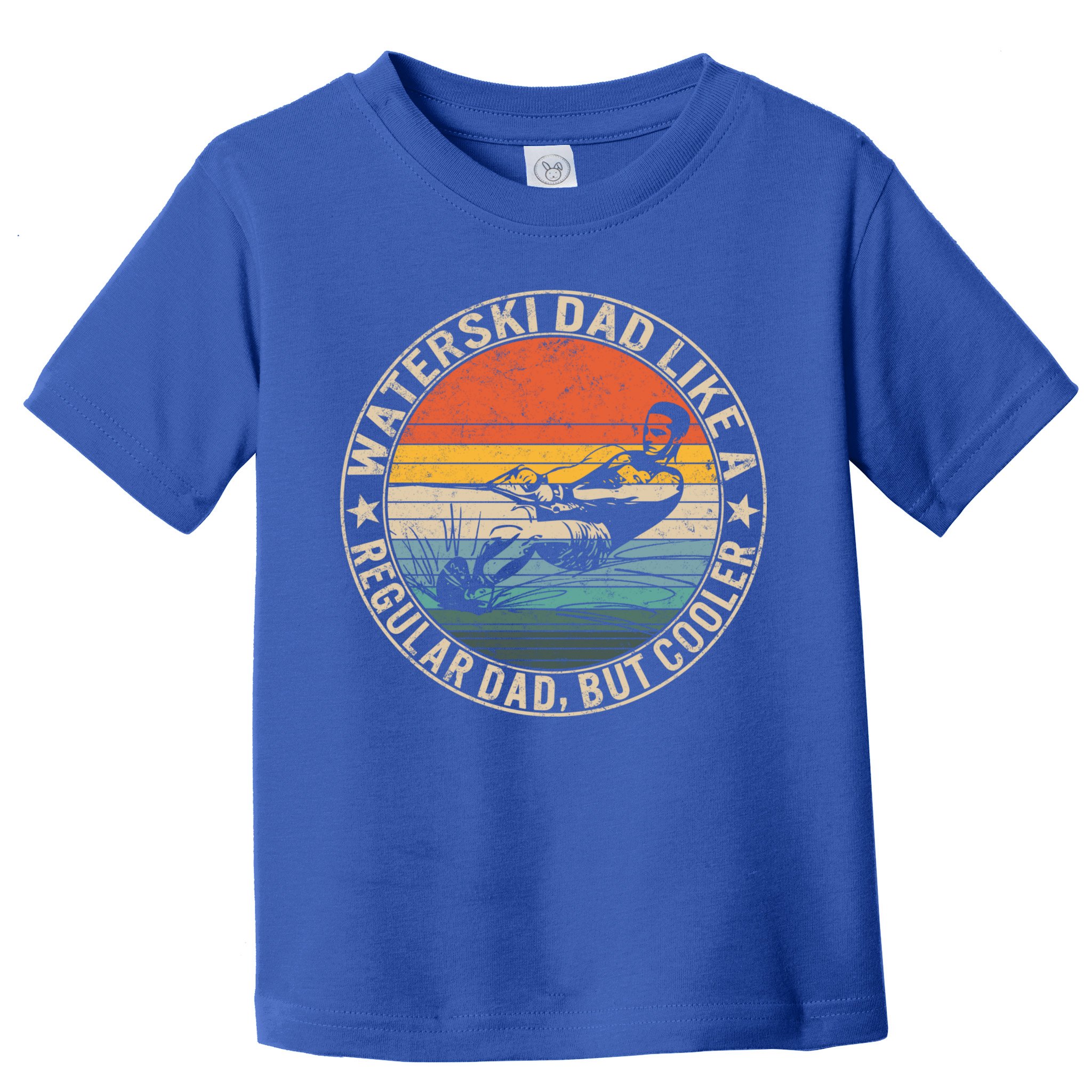 Waterski Dad Fathers Day Ski Lover Dad Water Skiing Rider Gift Toddler T-Shirt
