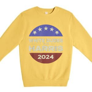 White Dudes For Harris 2024 Premium Crewneck Sweatshirt