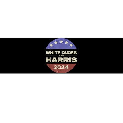 White Dudes For Harris 2024 Bumper Sticker