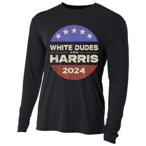 White Dudes For Harris 2024 Cooling Performance Long Sleeve Crew