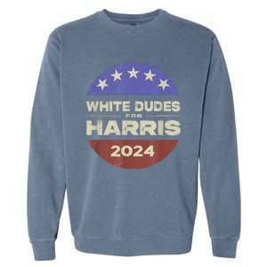 White Dudes For Harris 2024 Garment-Dyed Sweatshirt