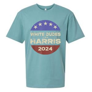 White Dudes For Harris 2024 Sueded Cloud Jersey T-Shirt