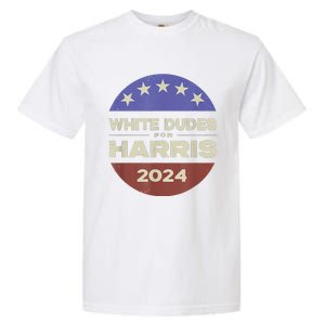 White Dudes For Harris 2024 Garment-Dyed Heavyweight T-Shirt