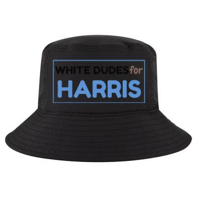 White Dudes For Kamala Harris 2024 President Cool Comfort Performance Bucket Hat