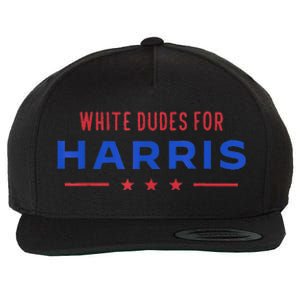 White Dudes For Harris Wool Snapback Cap