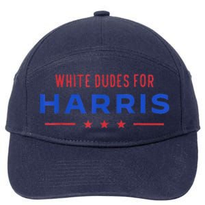 White Dudes For Harris 7-Panel Snapback Hat