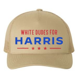 White Dudes For Harris Yupoong Adult 5-Panel Trucker Hat