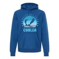 Waterski Dad Fathers Day Ski Lover Dad Water Skiing Rider Cute Gift Premium Hoodie