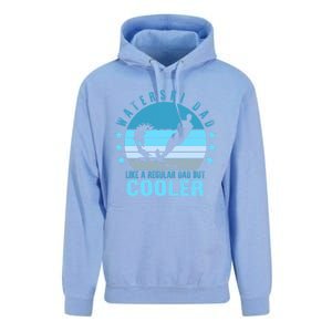 Waterski Dad Fathers Day Ski Lover Dad Water Skiing Rider Cute Gift Unisex Surf Hoodie